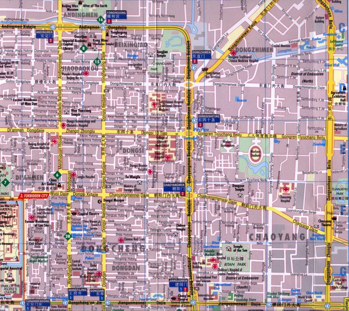 chaoyang district, Beijing žemėlapyje