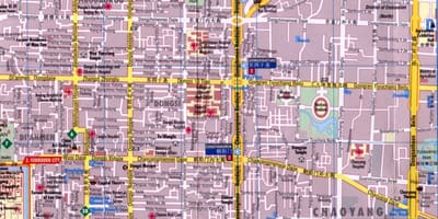 Chaoyang district, Beijing žemėlapyje