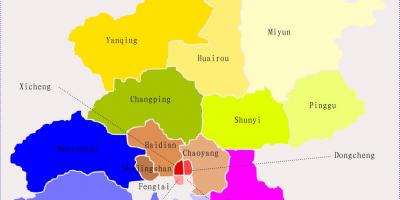 Pekino Kinijos žemėlapis