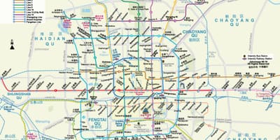Pekino mtr žemėlapyje