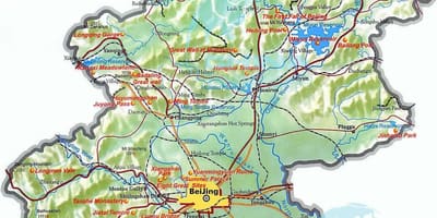 Žemėlapis Pekino topografinis